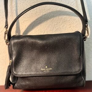 Kate Spade Pebble Leather Black Crossbody Bag